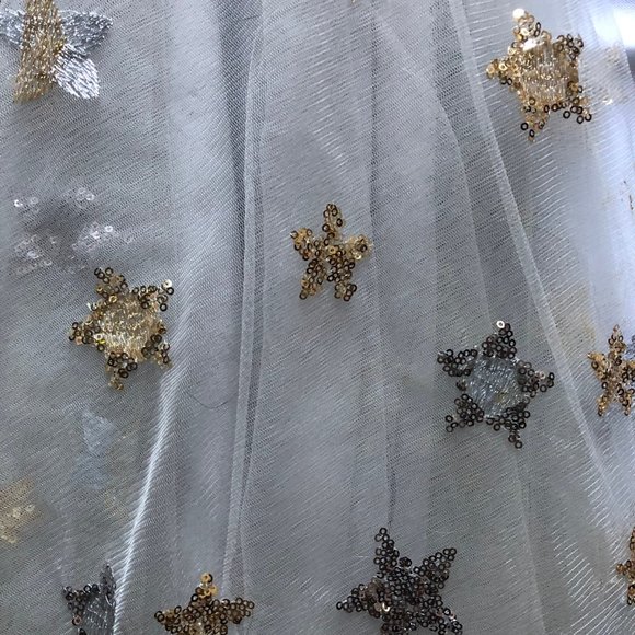 Willow by Watters Orion Inspired Long Silver Starry Wedding Dress - Picture 6 of 6